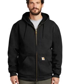 Carhartt Rain Defender Rutland Thermal-Lined Hooded Zip-Front Sweatshirt. CT100632 Carhartt Collection