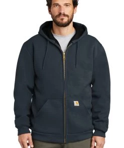 Carhartt Rain Defender Rutland Thermal-Lined Hooded Zip-Front Sweatshirt. CT100632 Carhartt Collection