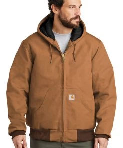 Carhartt Collection Carhartt Tall Quilted-Flannel-Lined Duck Active Jac. CTTSJ140