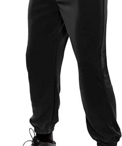 T & B Sports Tag Youth Cinched Bottom Baseball Pants-Black