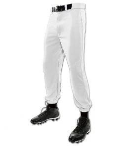 T & B Sports Tag Youth Cinched Bottom Baseball Pants-White