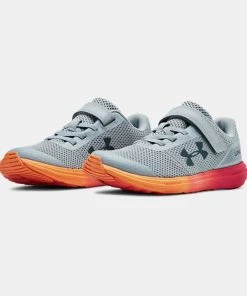 Under Armour Surge Toddler Shoes-Grey/Orange Kid's Shoes