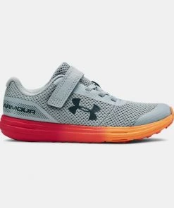 Under Armour Surge Toddler Shoes-Grey/Orange Kid's Shoes